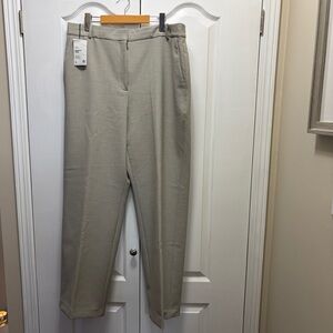 Aritzia Babaton Agency Trouser Pant in Heather Ashen (beige) - size 16